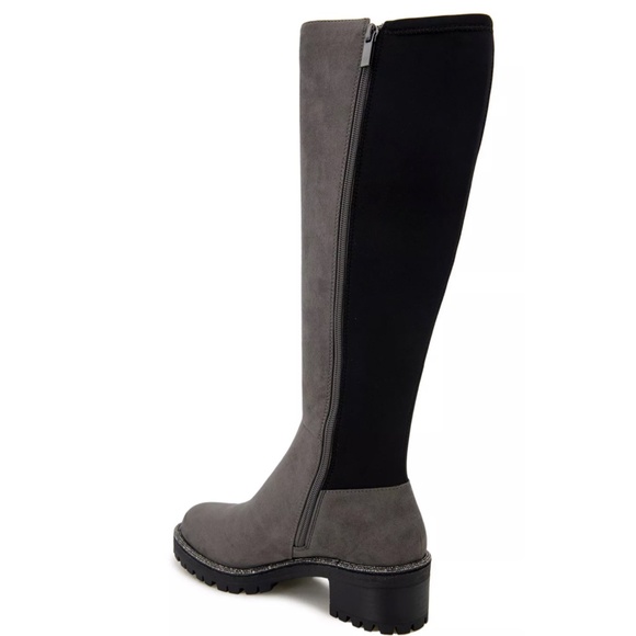 Kenneth Cole Reaction Women's Tate Jewel Stretch Tall Lug Sole Ridin… - Picture 2 of 4